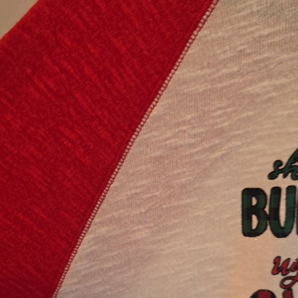 Cato Red and White Graphic Blouse - Picture 3 of 5